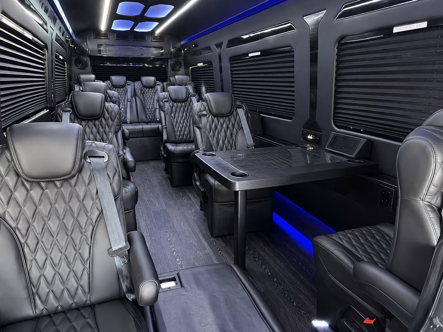 salt lake city 10 passenger sprinter van inside