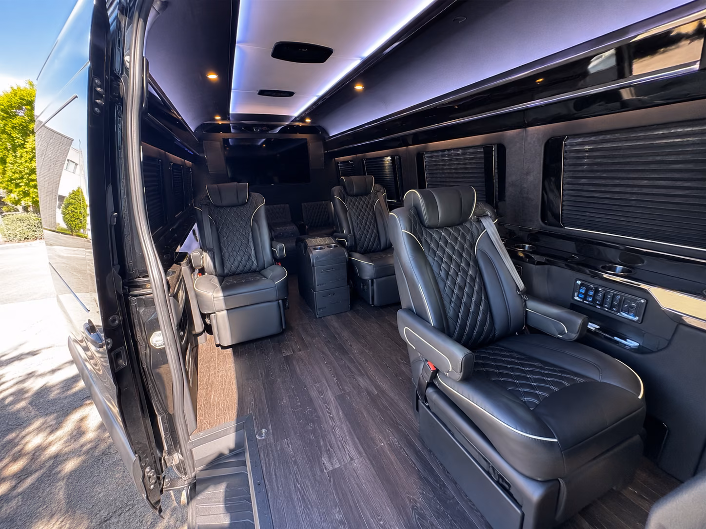 salt lake city 20 passenger sprinter van inside