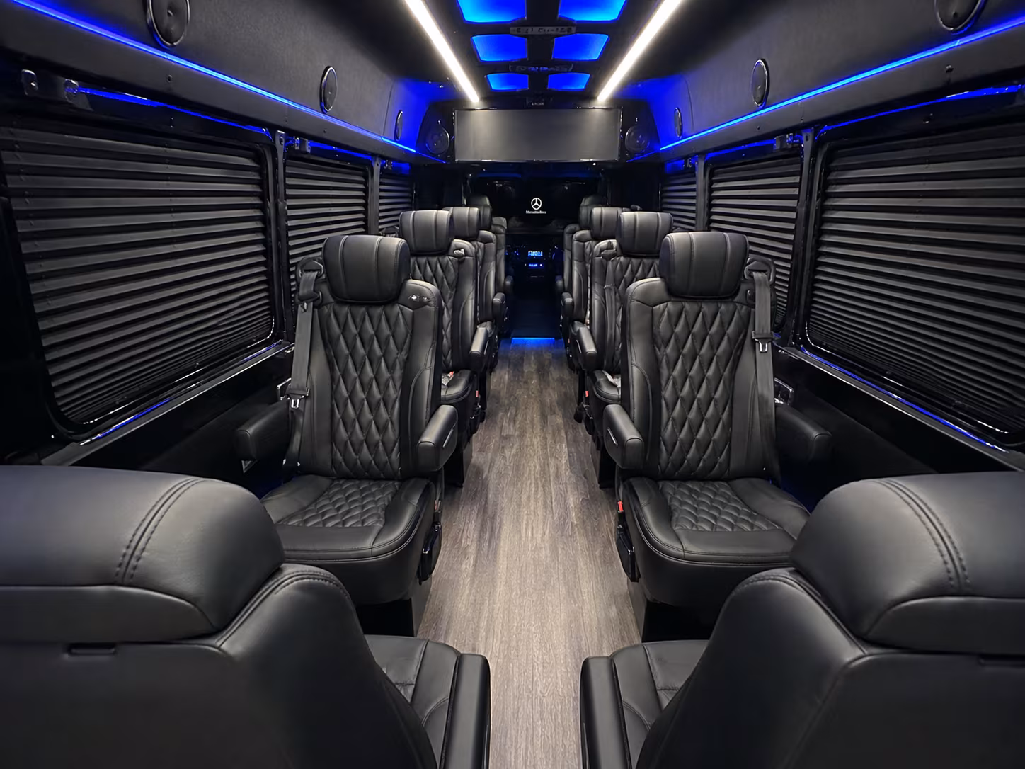 salt lake city 8 passenger sprinter van inside