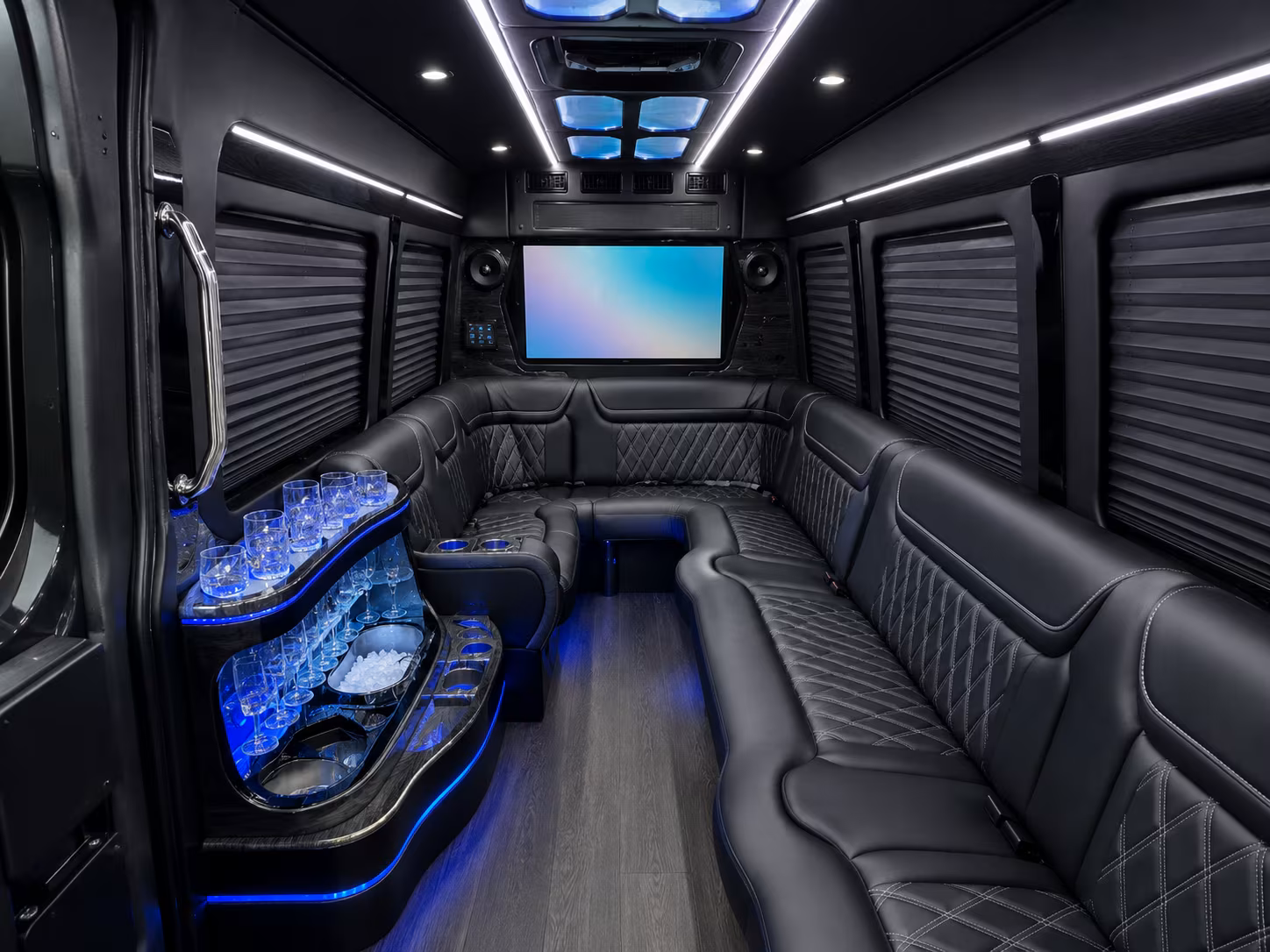 salt lake city sprinter limousine inside