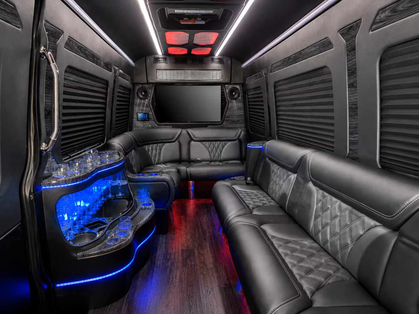 salt lake city sprinter limousine interior